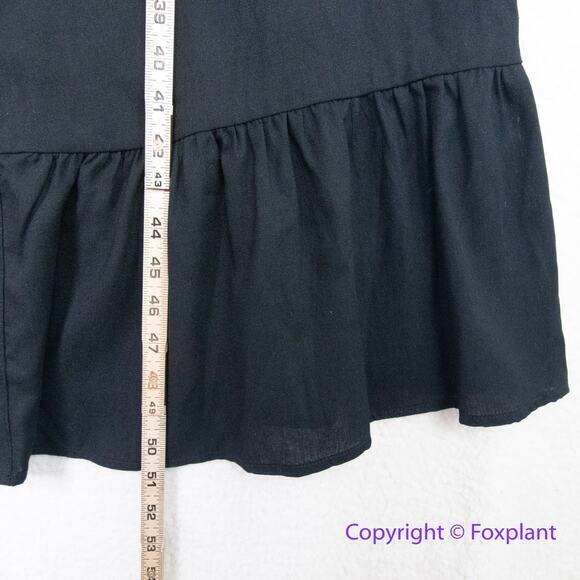 New! Eloquii black Linen Maxi Day Dress,‎ size 14/16 - Picture 8 of 16